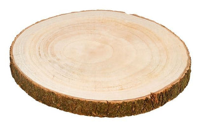PAULO Brown wooden plate H 3,5 cm - Ø 36 cm - best price from Maltashopper.com CS587776
