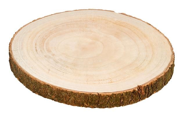 PAULO Brown wooden plate H 3,5 cm - Ø 36 cm - best price from Maltashopper.com CS587776