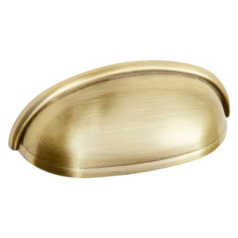 CUP HANDLE LENGTH 64 MM, ANTIQUE GOLD, 4 PIECES