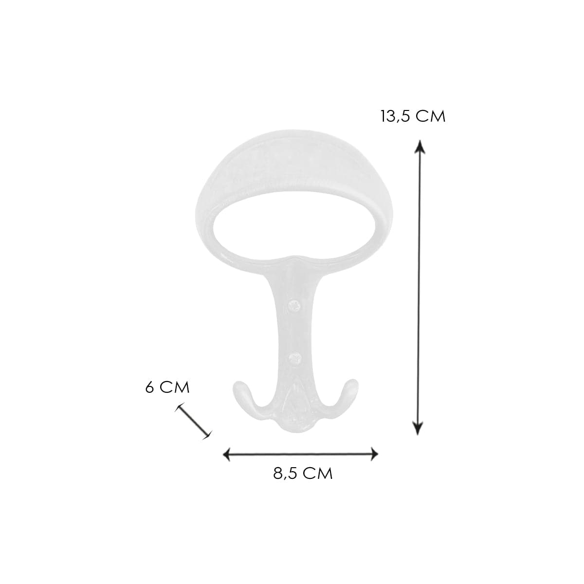 Bricocenter MATT WHITE ZAMAK COAT HOOK