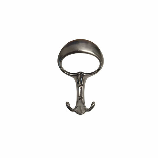 Bricocenter ZAMAK SATIN NICKEL PLATED COAT HOOK