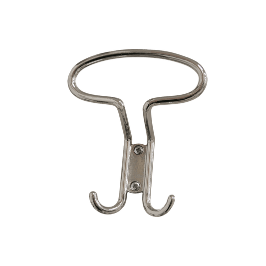 Bricocenter ZAMAK CHROME-PLATED COAT HOOK, H12.5X10.5 CM