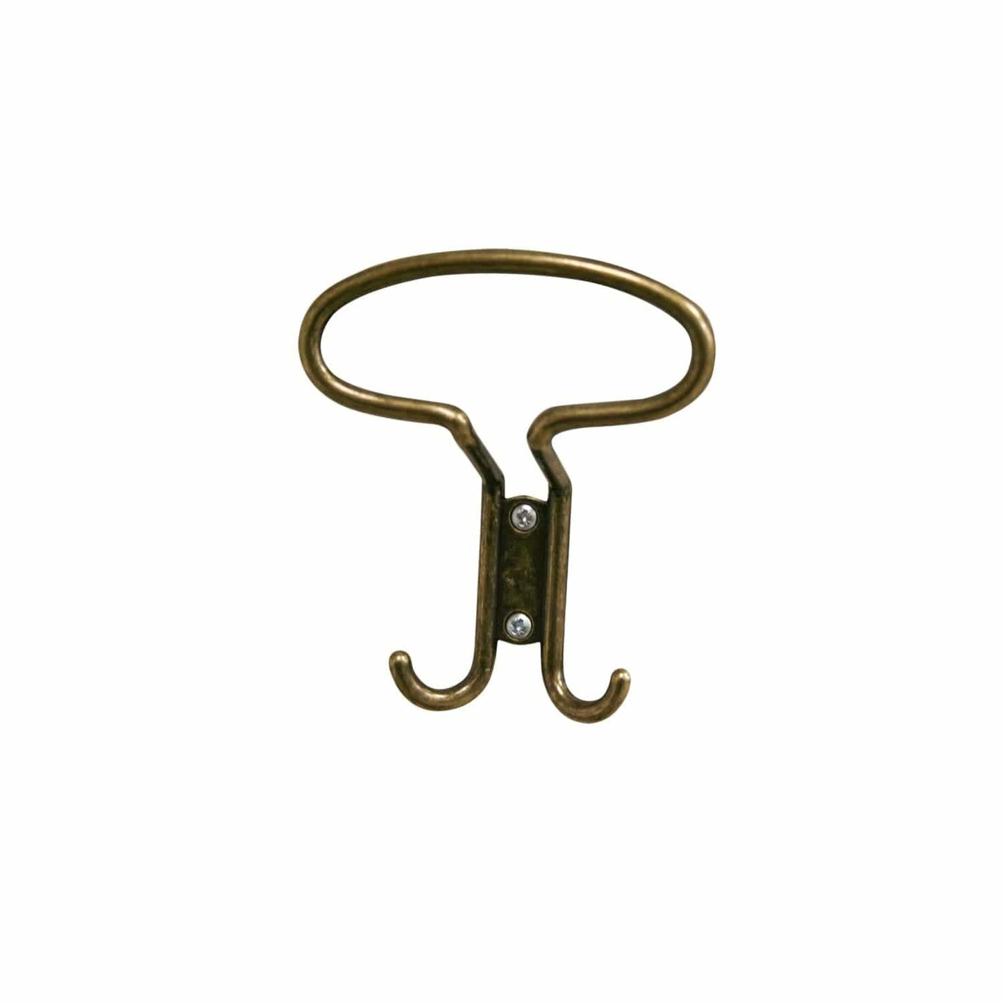 Bricocenter ZAMAK BRONZE-PLATED COAT HOOK, H12.5X10.5 CM