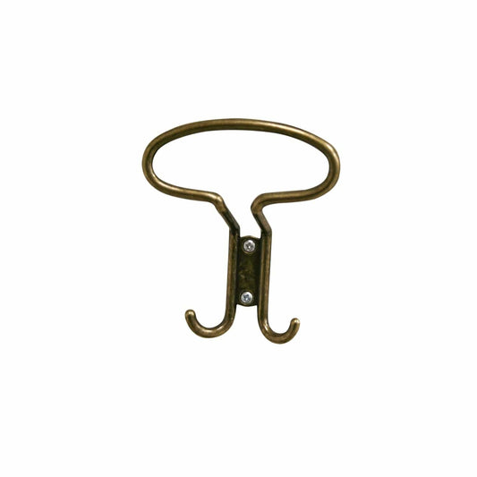 Bricocenter ZAMAK BRONZE-PLATED COAT HOOK, H12.5X10.5 CM