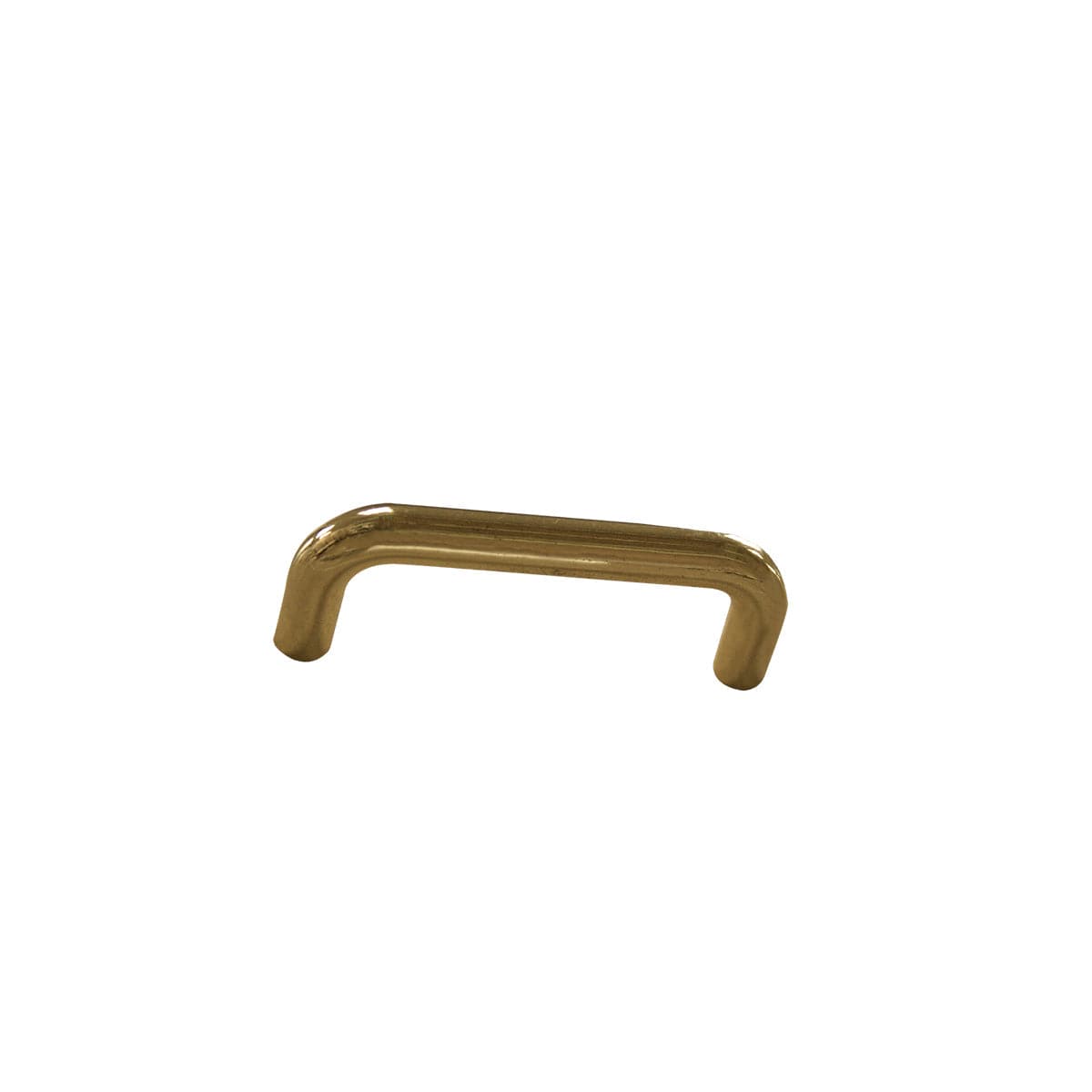 2 HANDLES 64 MM CENTRE DISTANCE IN POLISHED GOLD ZAMAK