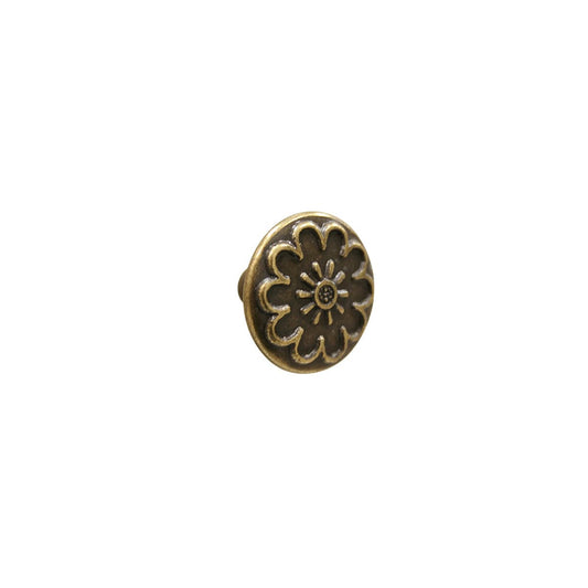 2 D 35 MM BRONZE ZAMAK KNOBS WITH DECORATION