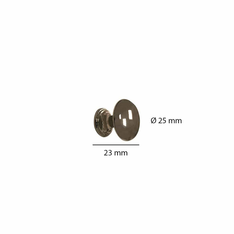Bricocenter 2 D 25 MM CHROME-PLATED ZAMAK KNOBS