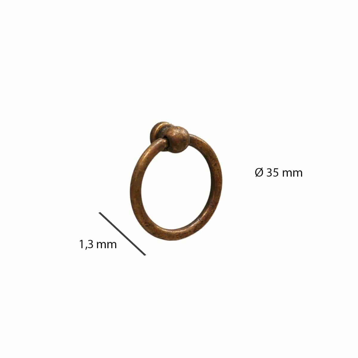 Bricocenter 2 KNOBS D 35 MM ZAMAK BRONZE