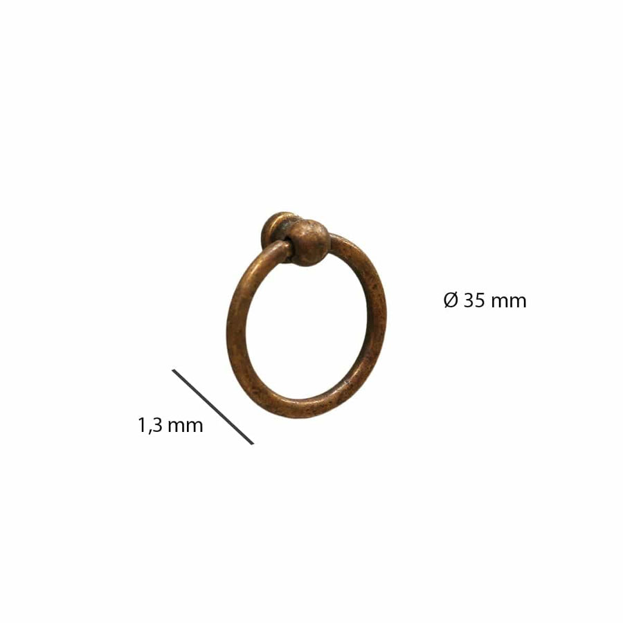 Bricocenter 2 KNOBS D 35 MM ZAMAK BRONZE