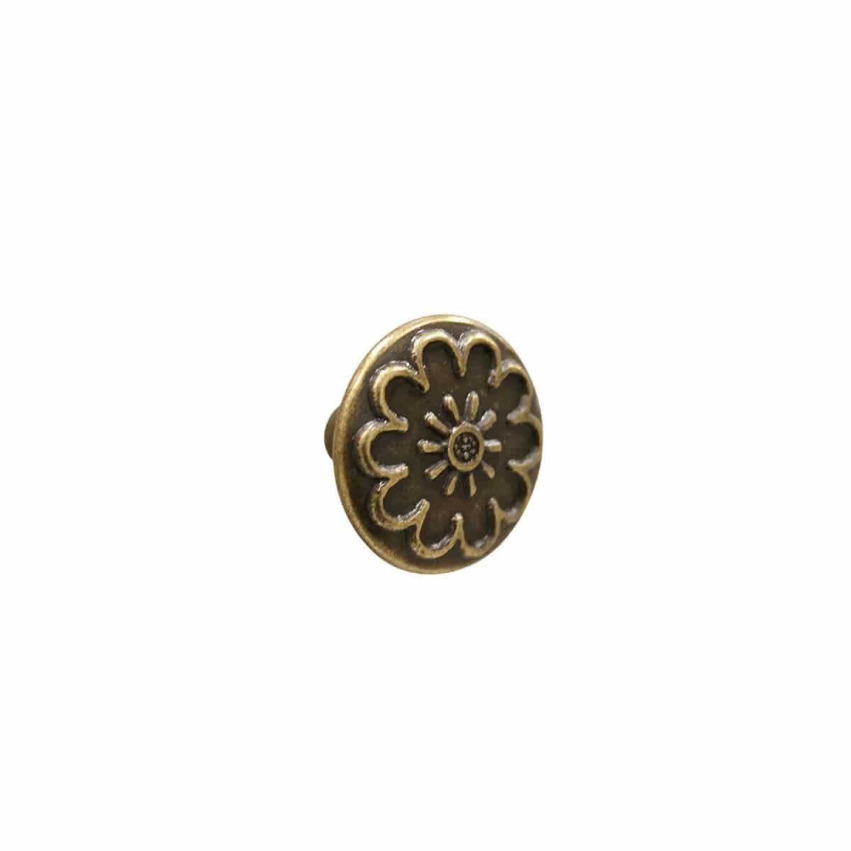 Bricocenter 2 BRONZE ZAMAK KNOBS D 45 MM WITH DECORATION