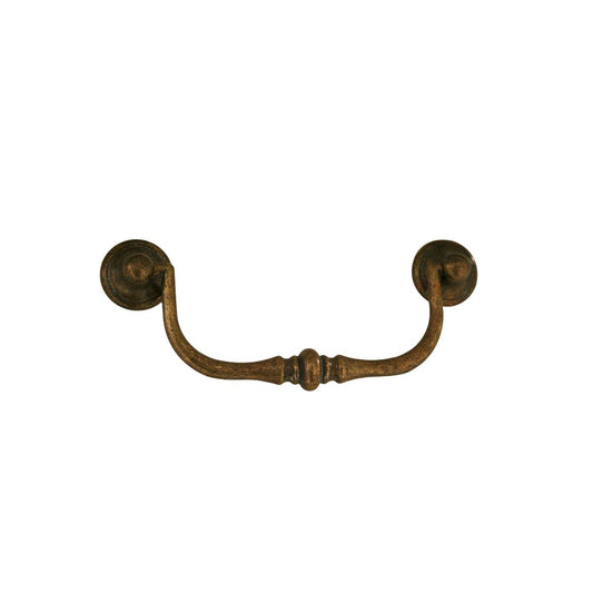 2 HANDLES 96 MM CENTRE DISTANCE ZAMAK BRONZE