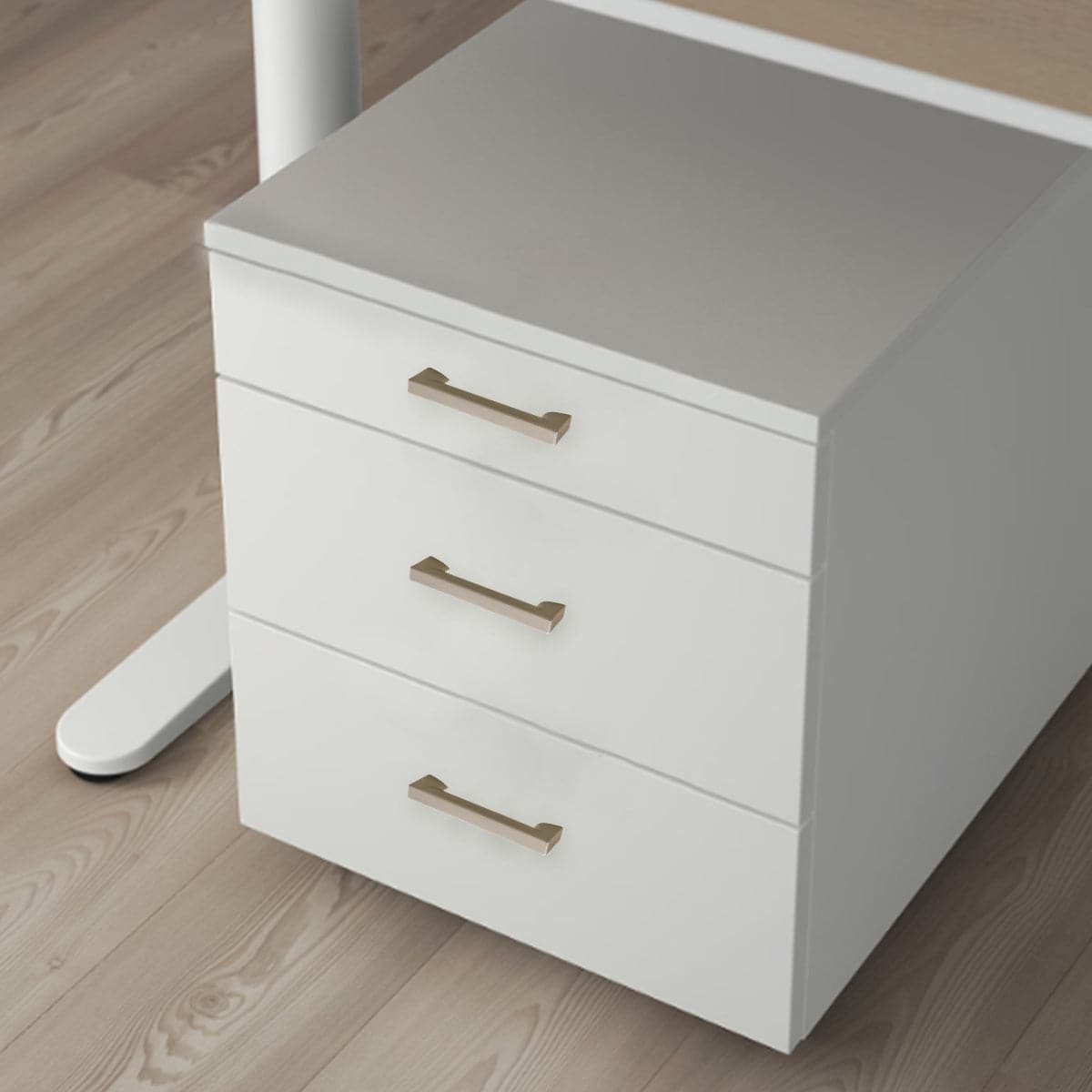 Bricocenter 2 HANDLES 64 MM CENTRE DISTANCE IN SATIN NICKEL ABS