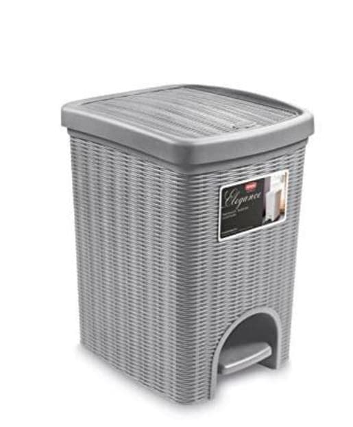 ELEGANCE PLASTIC DUSTBIN GREY 20LT