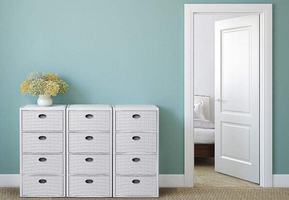 Bricocenter CHEST OF 4 DRAWERS ELEGANCE L40XP40XH80 CM WHITE