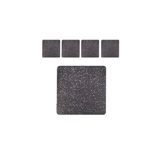 Bricocenter SET OF 4 ANTI-SLIP AND ANTI-VIBRATION RUBBER SQUARES L10XH10XS0,5 CM