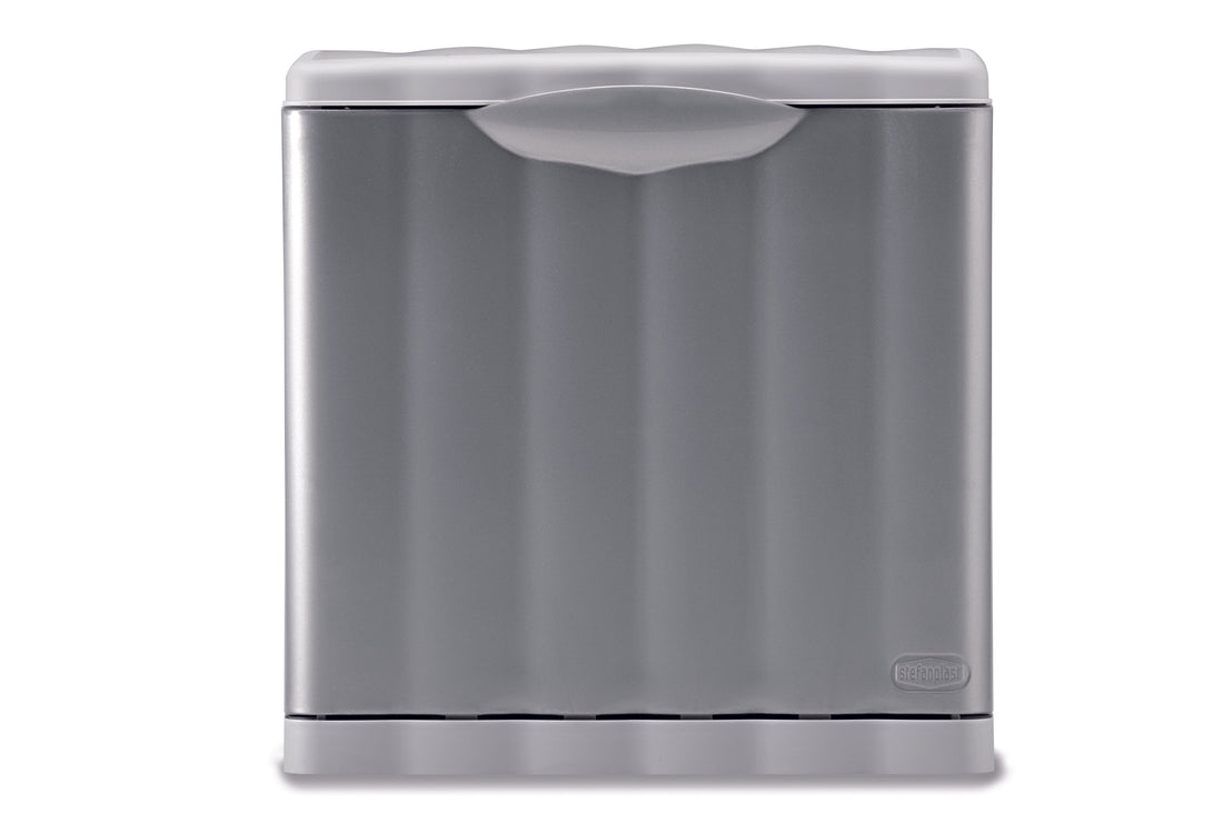 AMICA DUSTBIN 25LT L40 P25 H38CM GREY PLASTIC FLAP CLOSURE - best price from Maltashopper.com BR410170678