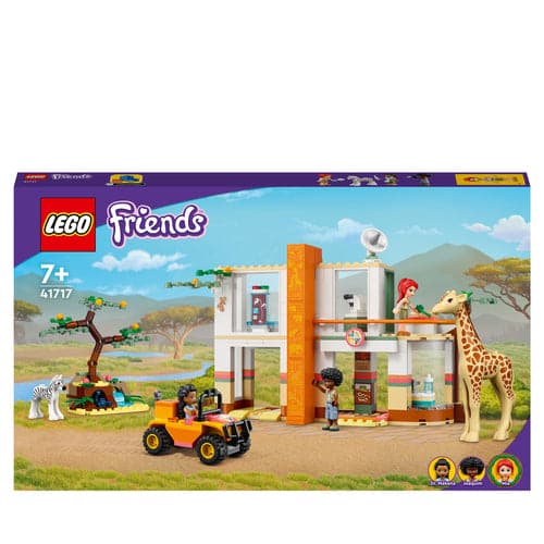 LEGO Friends Mia's Wildlife Rescue Toy with Zebra and Giraffe Safari Animal Figures Plus 3 Mini Dolls