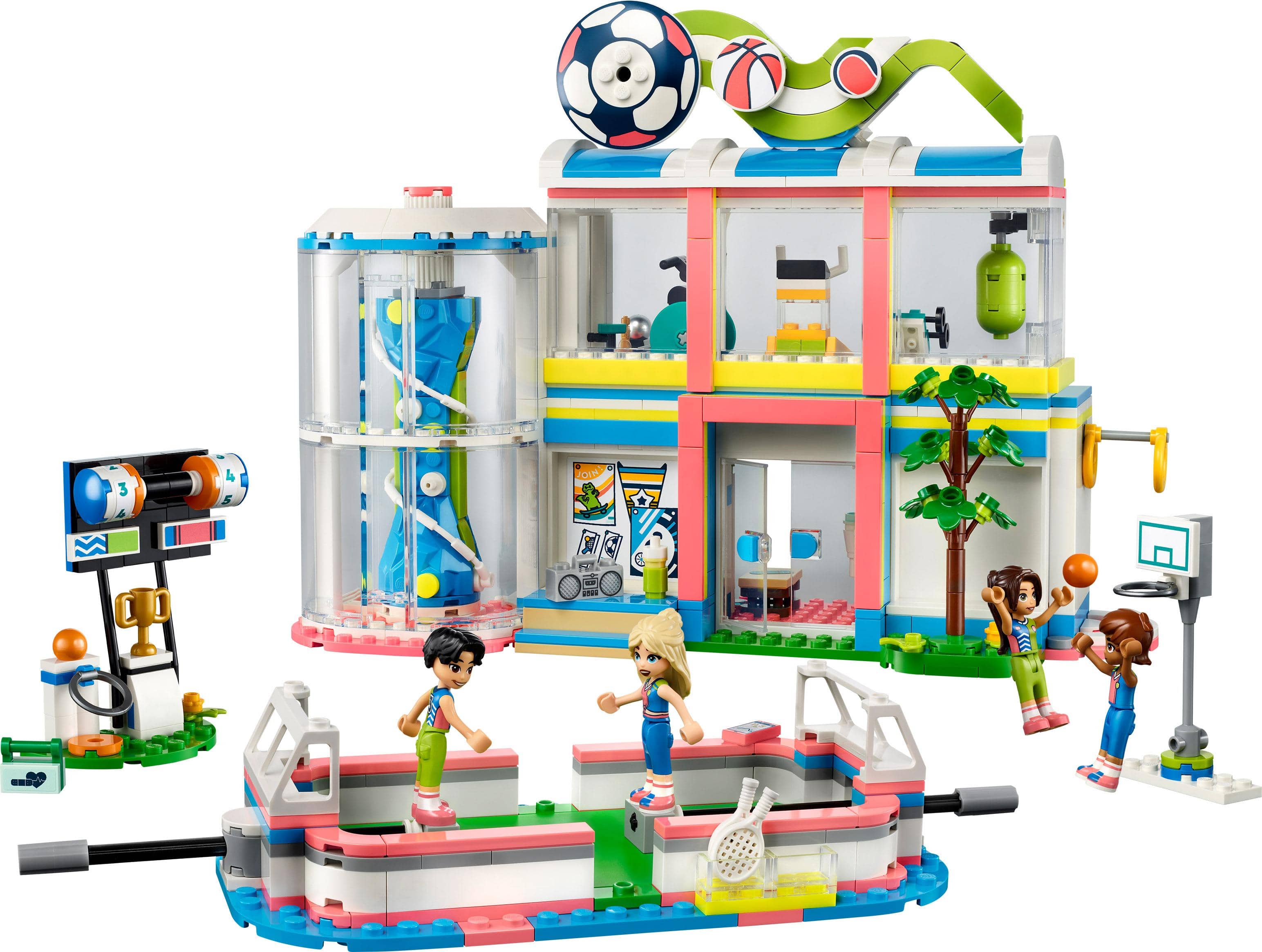 LEGO Friends Sports Center Includes Football, Basketball and Tennis ...