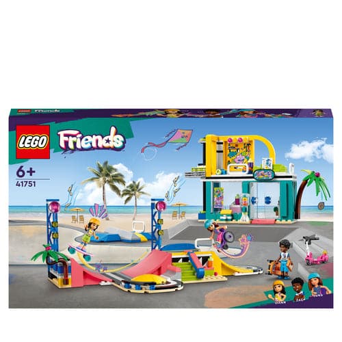 LEGO Friends Skate Park Set with Toy Scooter and Wheelchair