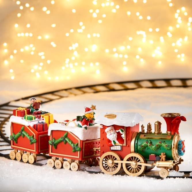 MUSICAL Train with 2 carriages H 16.5 x W 8 x L 50 cm