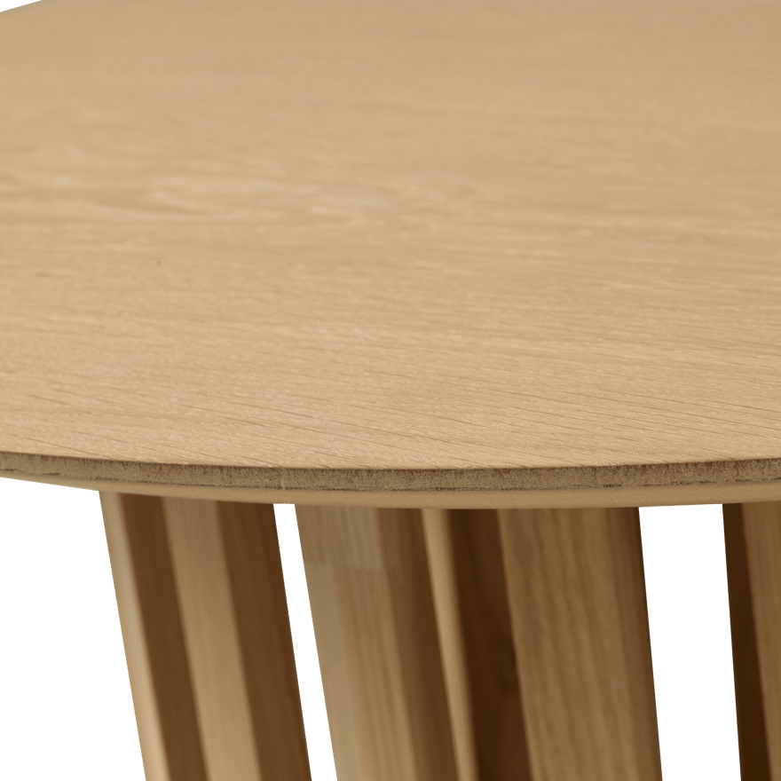 Casa LATTO Natural living room table, H 38 cm - Ø 80 cm - Ø 46 cm