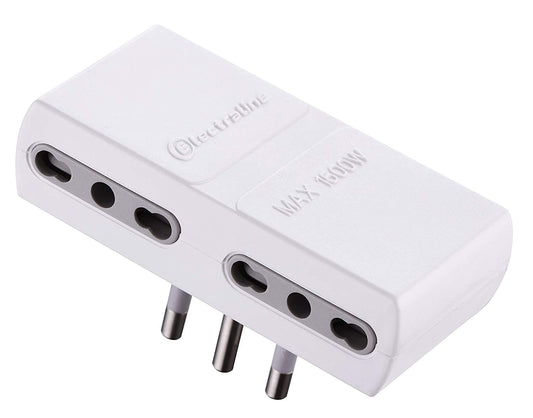 ADAPTER PLUG 16A 4 SOCKETS 2-PIN 10/16A WHITE