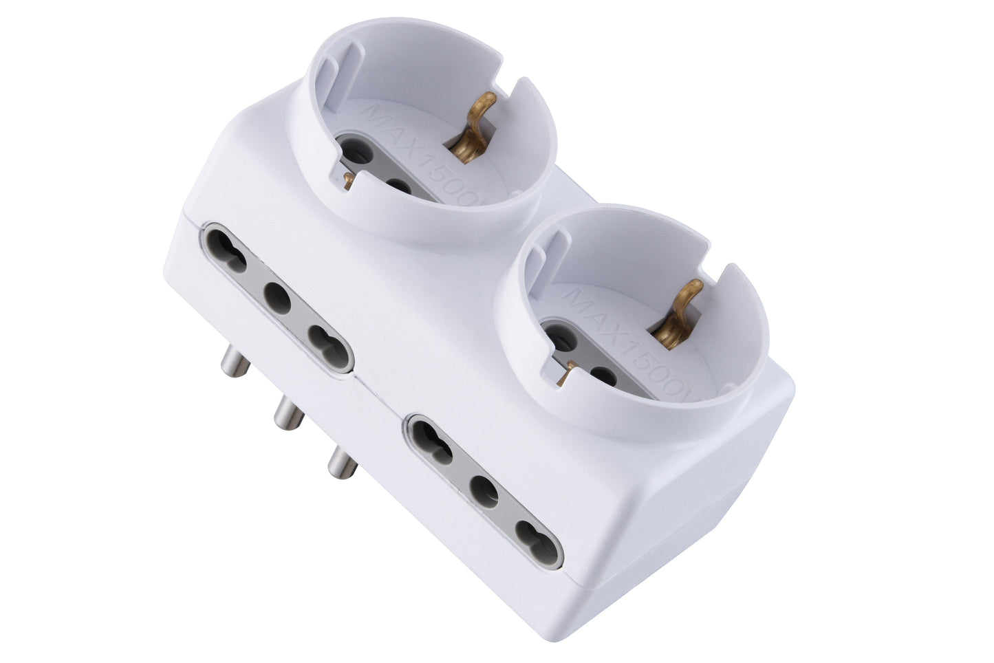 ADAPTER PLUG 16A 4 SOCKETS 10/16A 2 UNIVERSAL WHITE