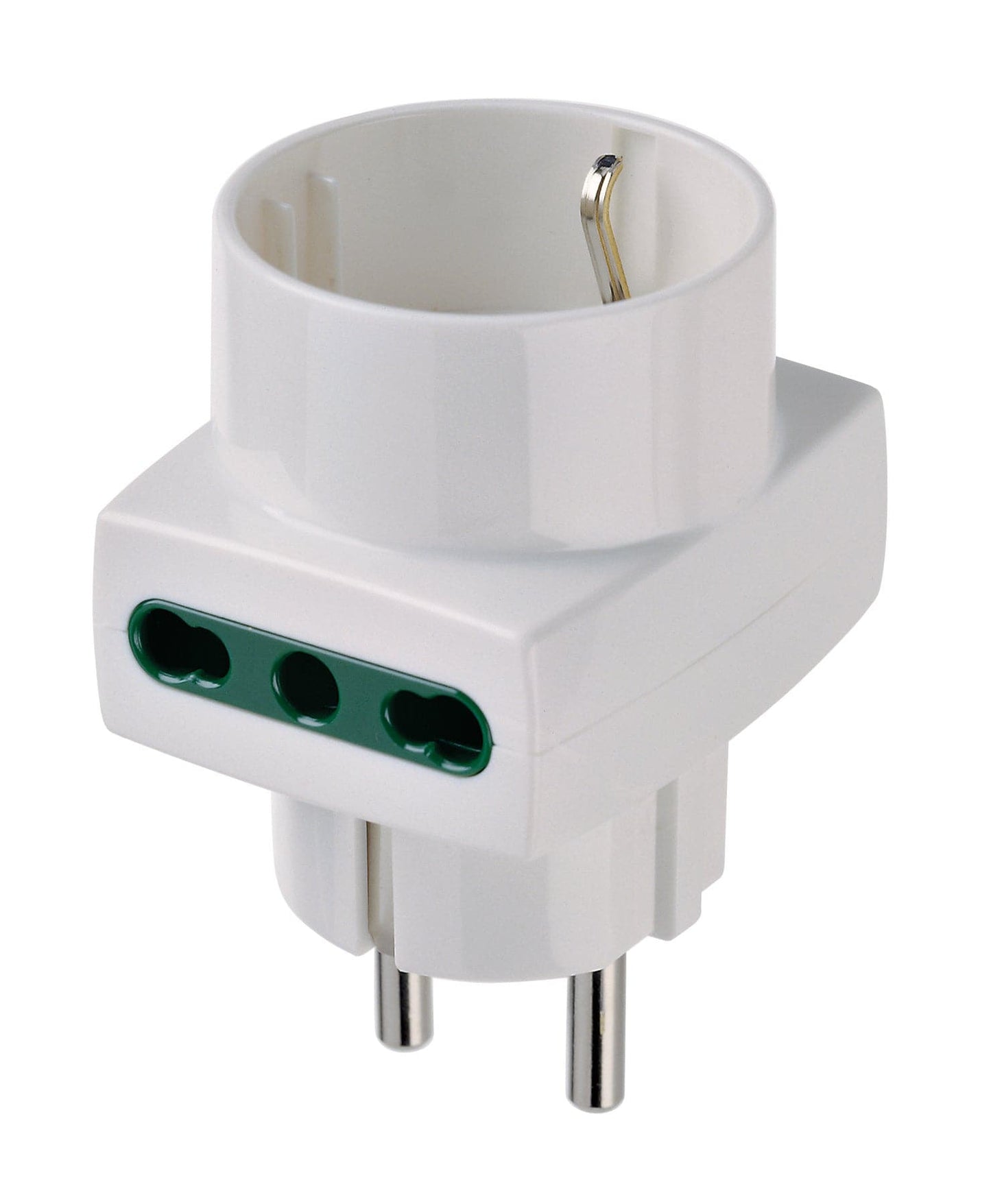 Bricocenter ADAPTER SCHUKO UNIVERSAL PLUG WHITE