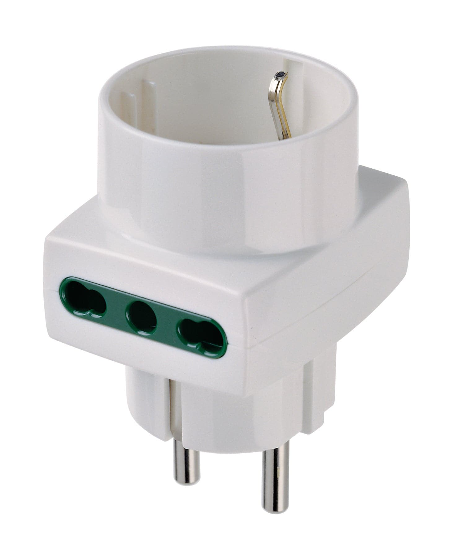 Bricocenter ADAPTER SCHUKO UNIVERSAL PLUG WHITE