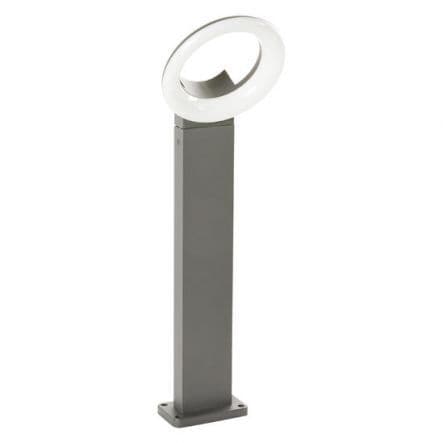 QUITO - lamp grey aluminium H60 cm LED 16W natural light IP54. 4000Kelvin - best price from Maltashopper.com BR420004256