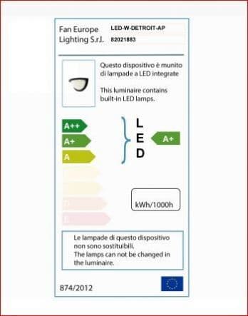 DETROIT ALUMINIUM WALL LIGHT BLACK 24X12.6 CM LED 10W IP54 - best price from Maltashopper.com BR420004590