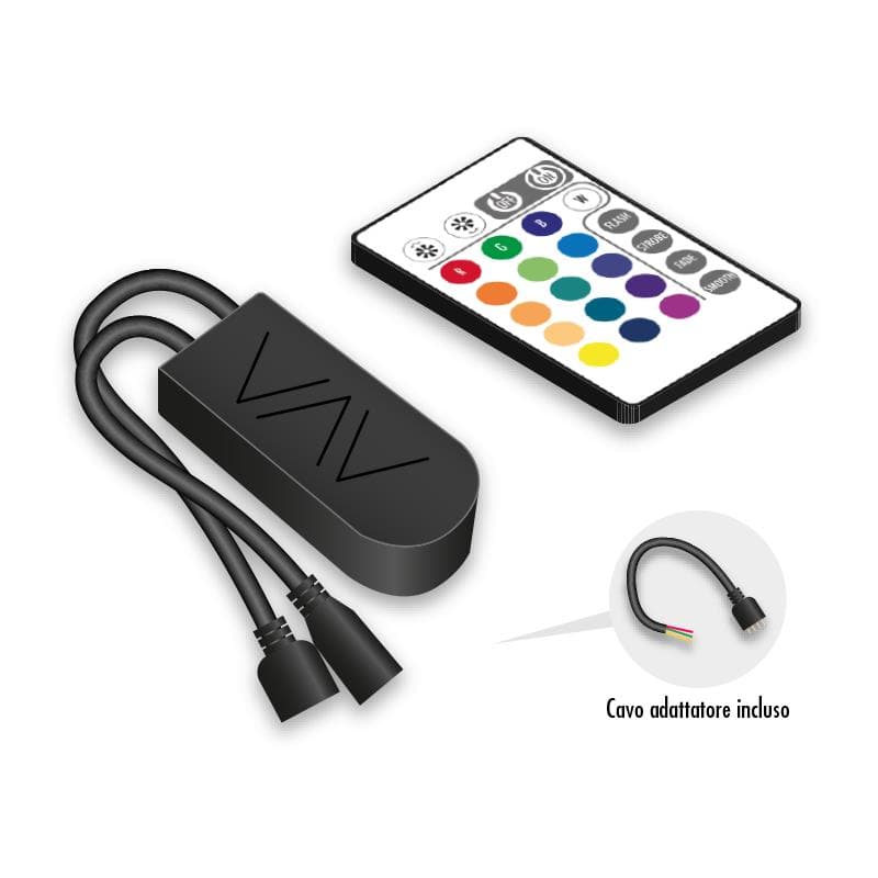 RGB LED STRIP SMART CONTROLLER WITH REMOTE CONTROL - best price from Maltashopper.com BR420005921