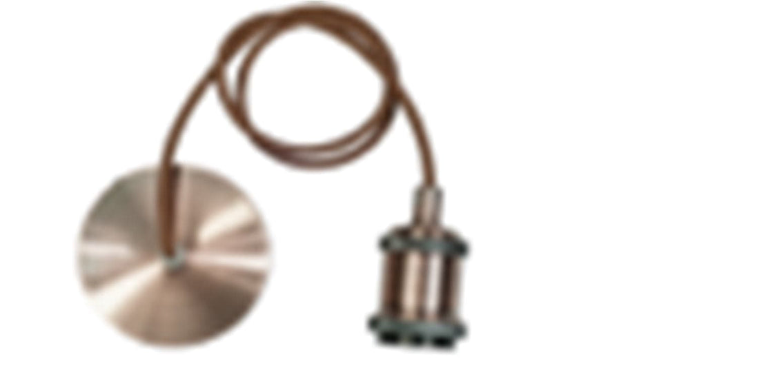 ALUMINIUM BRONZE LAMP HOLDER E27=60W CABLE 1.5 M - best price from Maltashopper.com BR420005939