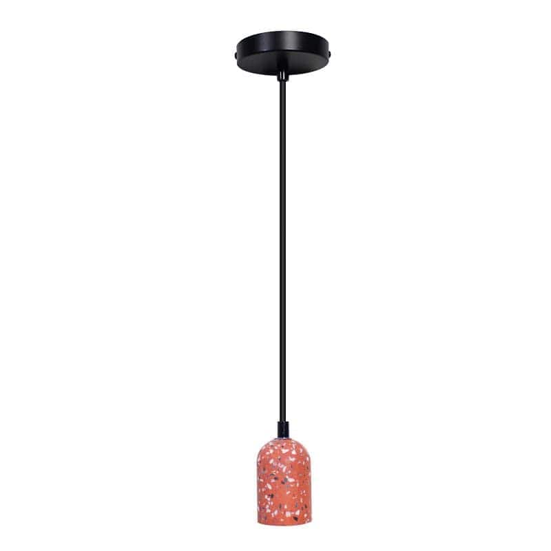 Bricocenter LAMP HOLDER CONCRETE RED TERRACE E27=60W CABLE 1.5 M