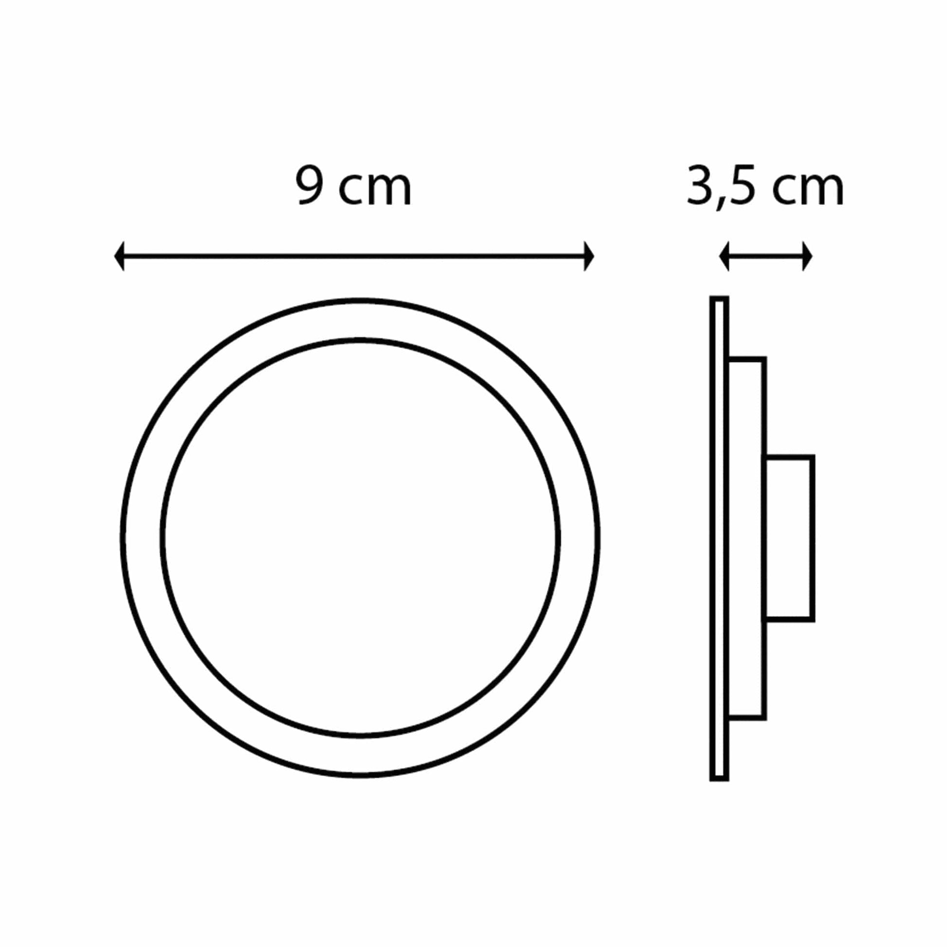 Bricocenter RECESSED SPOTLIGHT SMART ROUND WHITE D8 CM LED 3W CCT DIMMABLE SMART