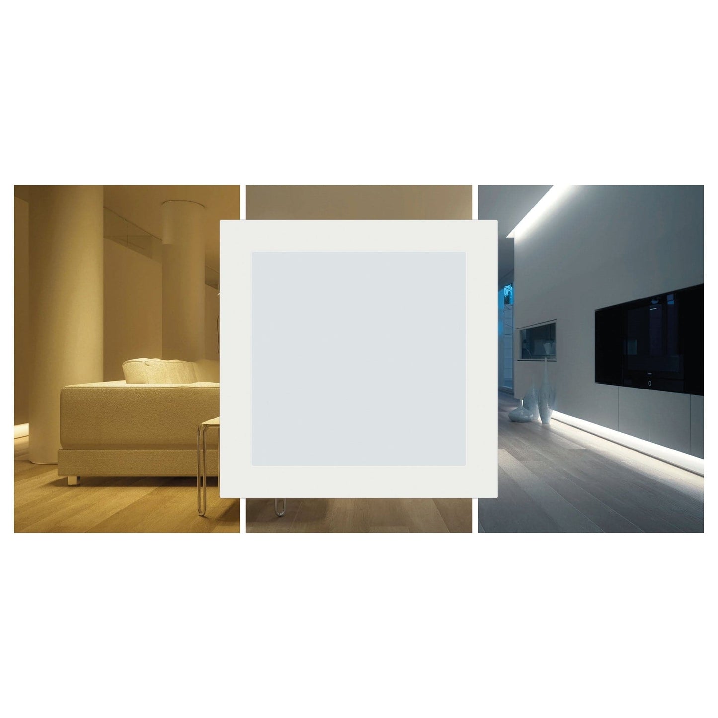 Bricocenter RECESSED SPOTLIGHT SMART WHITE 10.8X10.8CM LED 9W CCT DIMMABLE