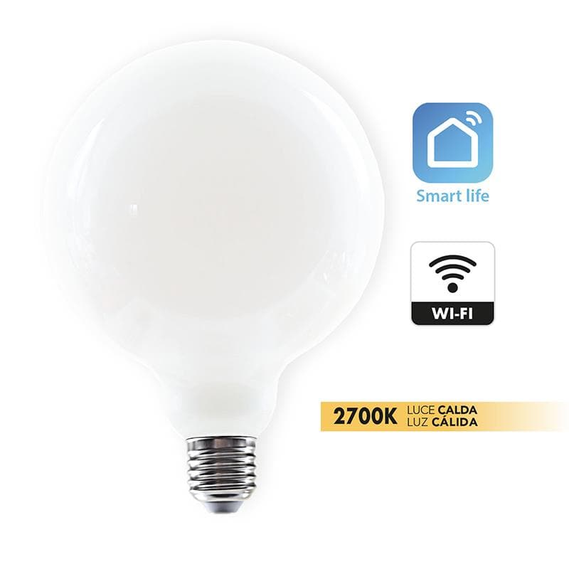 LED BULB SMART E27=75W GLOBE LARGE FROSTED WARM LIGHT