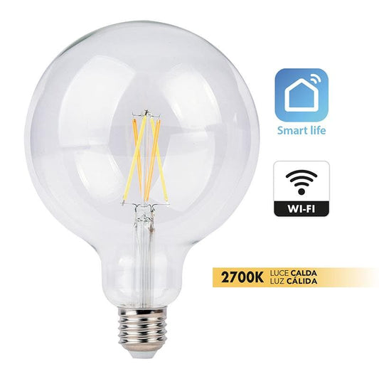 LED BULB SMART E27=75W GLOBE BIG TRANSPARENT WARM LIGHT