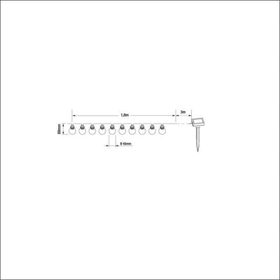 Bricocenter KAMINA SOLAR GARLAND 3MT IP44