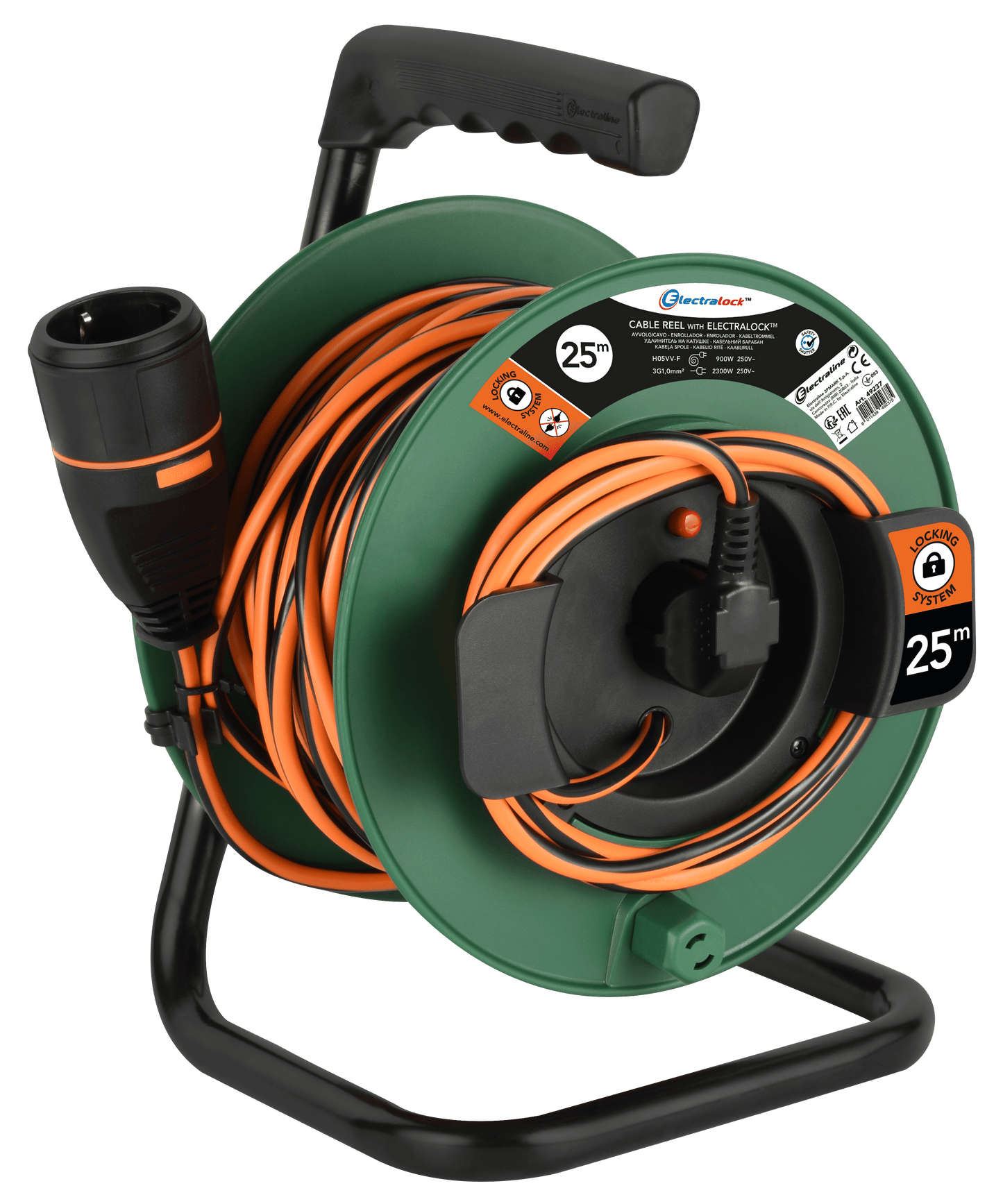 ELECTRALOCK GARDEN CABLE REEL 2X1,5 MT20