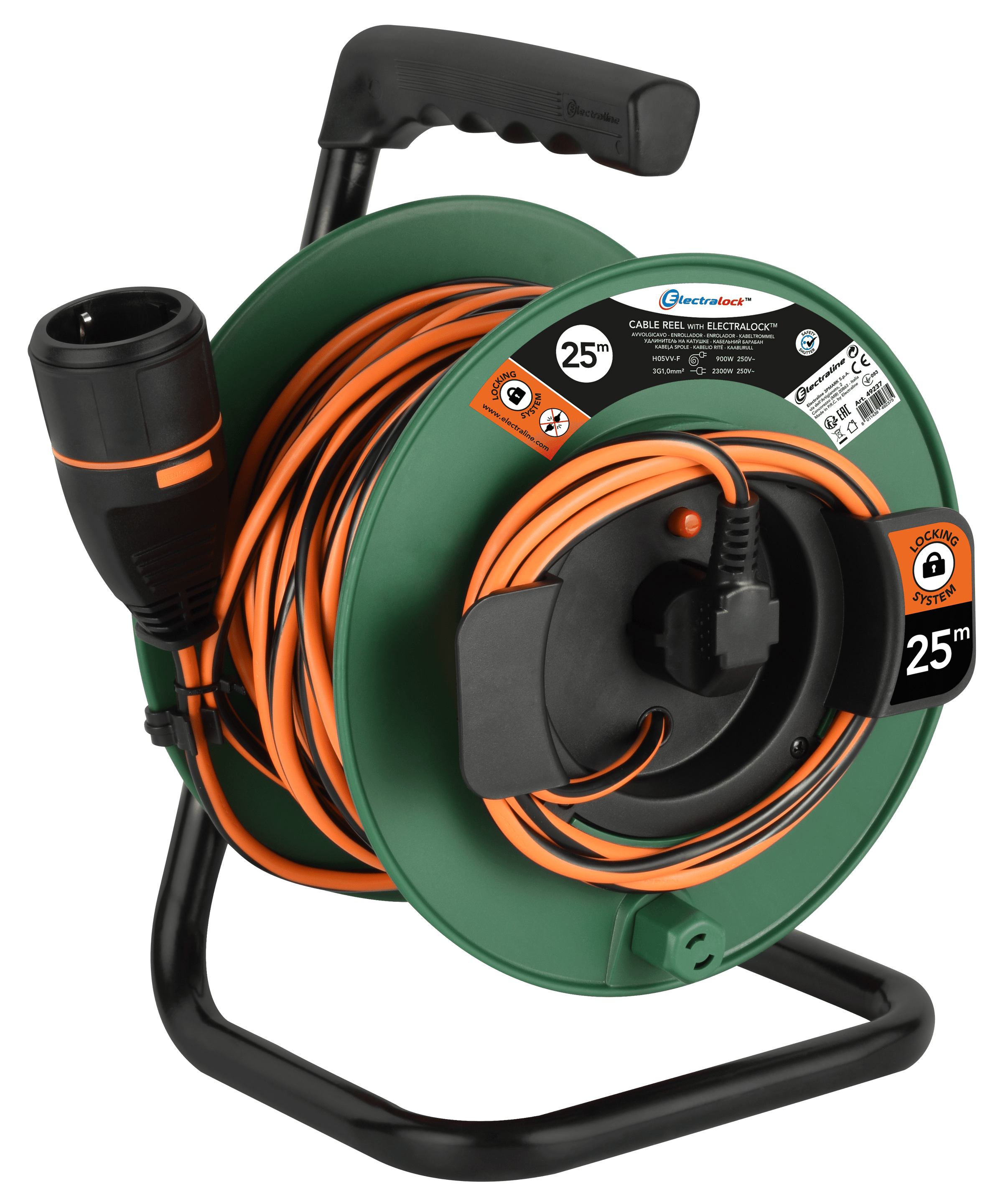 Bricocenter ELECTRALOCK GARDEN CABLE REEL 2X1,5 MT20