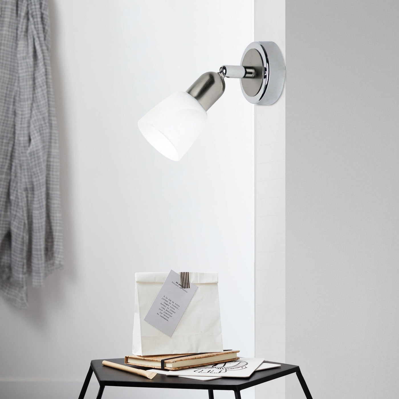 Bricocenter SOFIA SPOTLIGHT WHITE GLASS 1XE14=40W