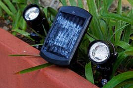 2 CHILI ALUMINIUM SOLAR PEGS BLACK 30X13 CM LED 4W COLD LIGHT IP44