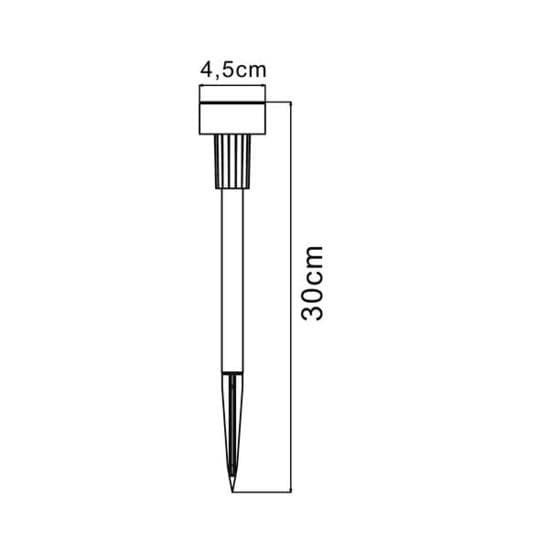 Bricocenter SOLAR PEG TOBAGO D4.5 H37 CM NATURAL LIGHT IP44