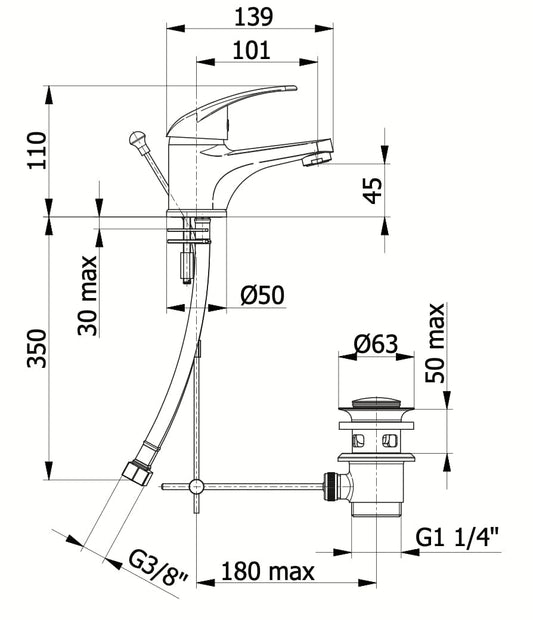 Bricocenter MOON BASIN MIXER