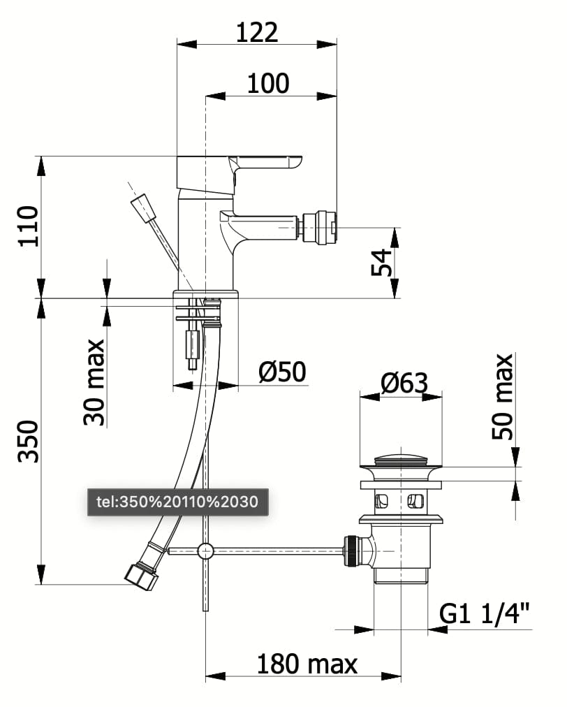 Bricocenter GRIFON BIDET MIXER