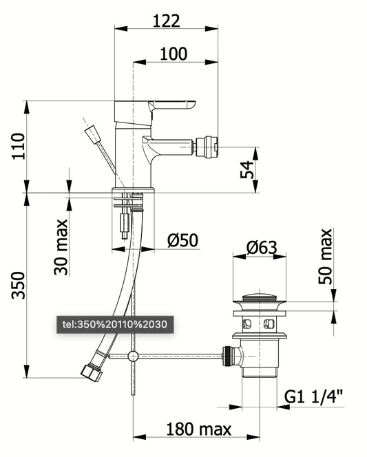 GRIFON BIDET MIXER