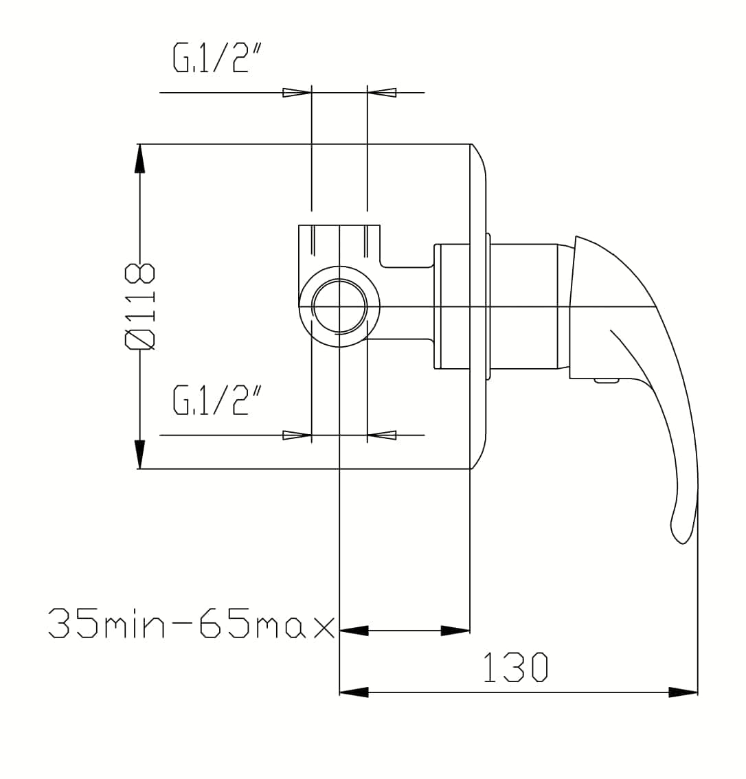 Bricocenter TREND RECESSED SHOWER MIXER