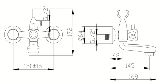 EMILY LIGHT BATHTUB TAP - best price from Maltashopper.com BR430000927