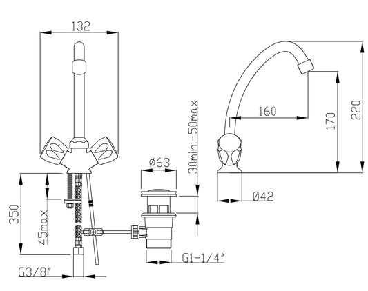 EMILY LIGHT BASIN UNIT TAP - best price from Maltashopper.com BR430001205